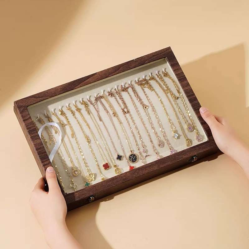 Accessories Travel Jewelry Box - صندوق مجوهرات خشبي لحفلات الزفاف والأم