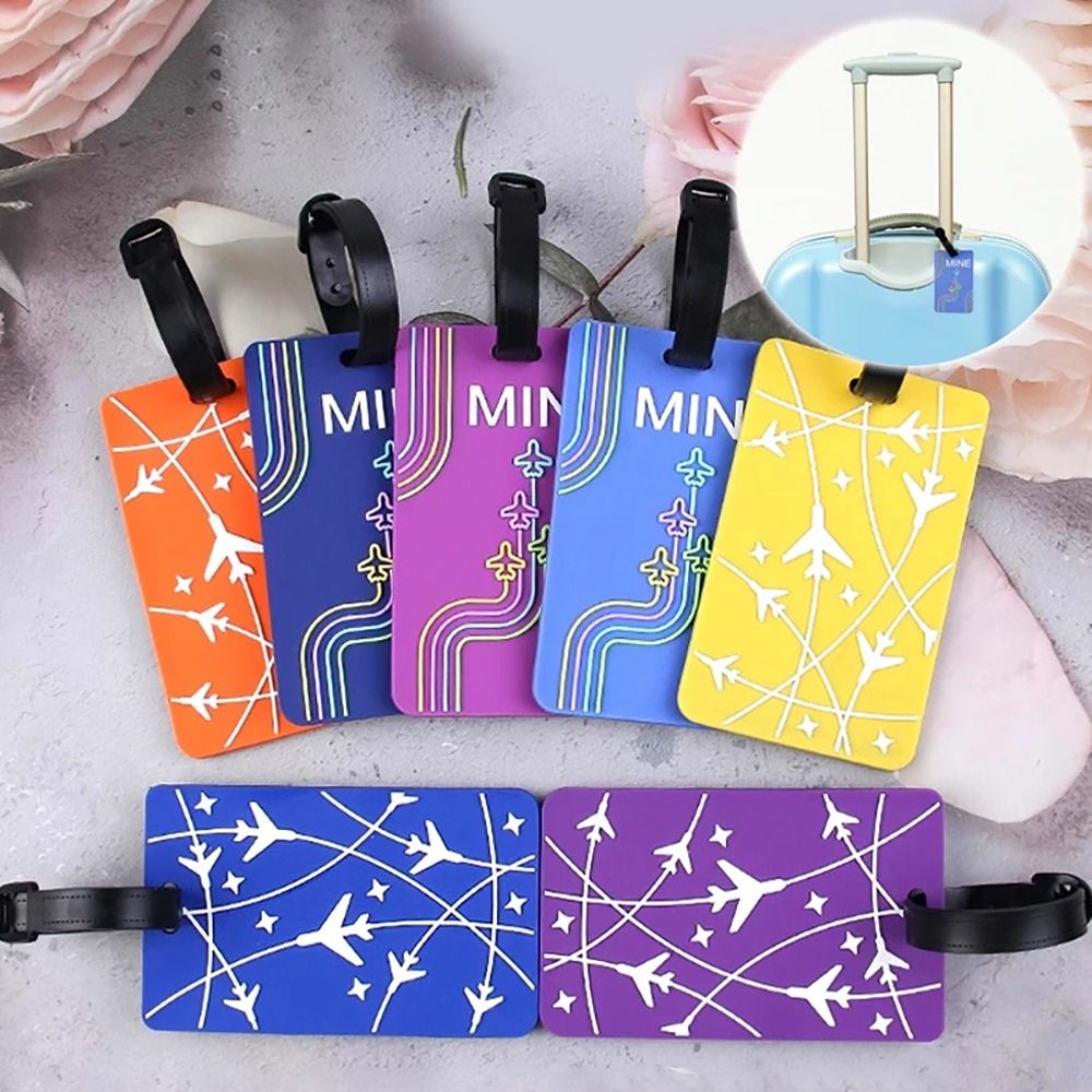 Luggage Cover Protector - غراء السيليكون حقيبة معرف عنوان حامل