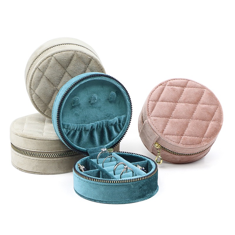 Accessories Travel Jewelry Box - جولة الماس المخملية السفر صندوق مجوهرات