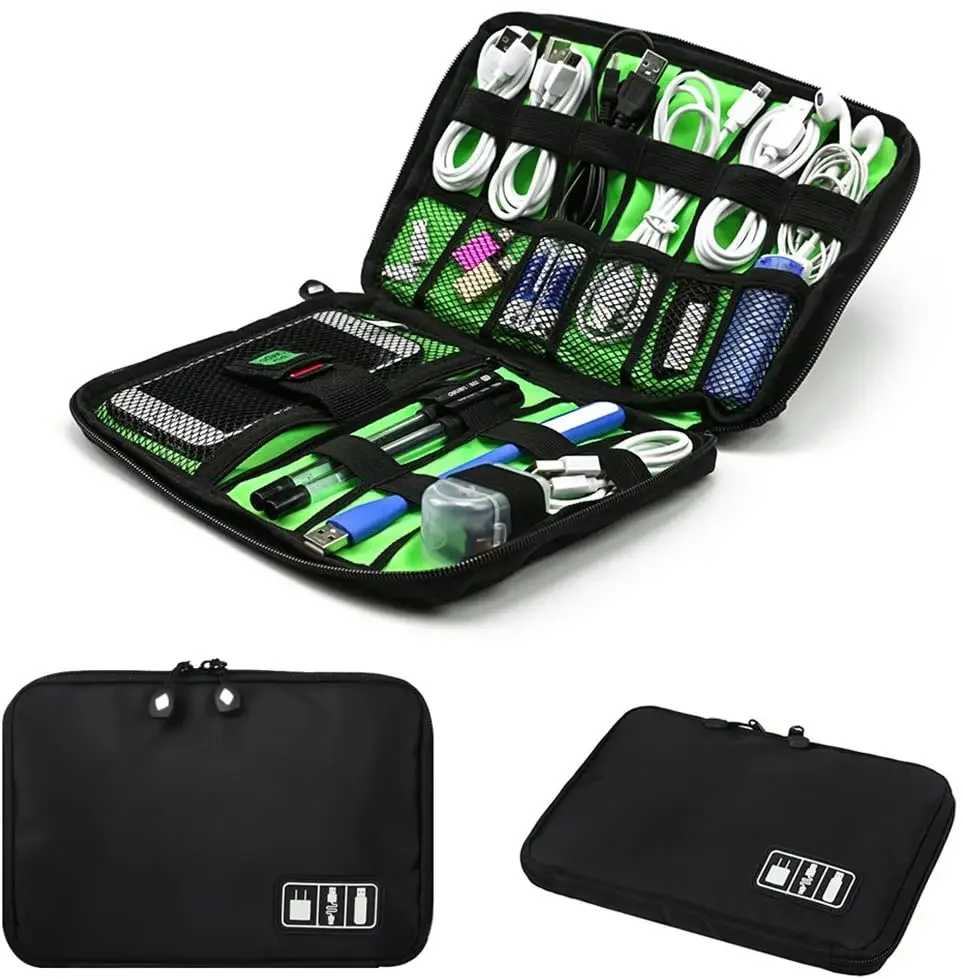 Travel Accessories Kit - حقيبة تنظيم وتخزين الكابلات، نظام منظم