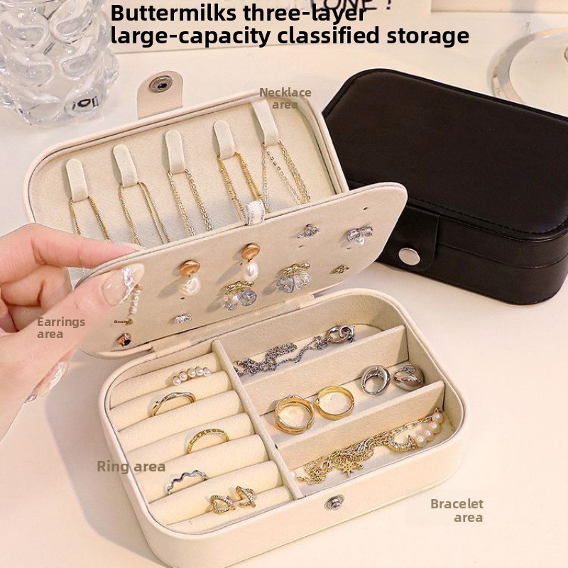 صندوق مجوهرات صغير محمول مضاد  - مراجعة Accessories Travel Jewelry Box وسعره
