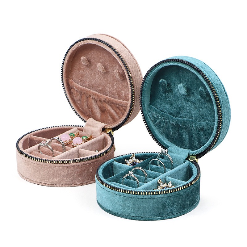 جولة الماس المخملية السفر صندو - مراجعة Accessories Travel Jewelry Box وسعره