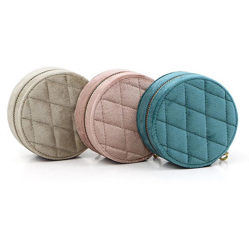جولة الماس المخملية السفر صندو - مراجعة Accessories Travel Jewelry Box وسعره