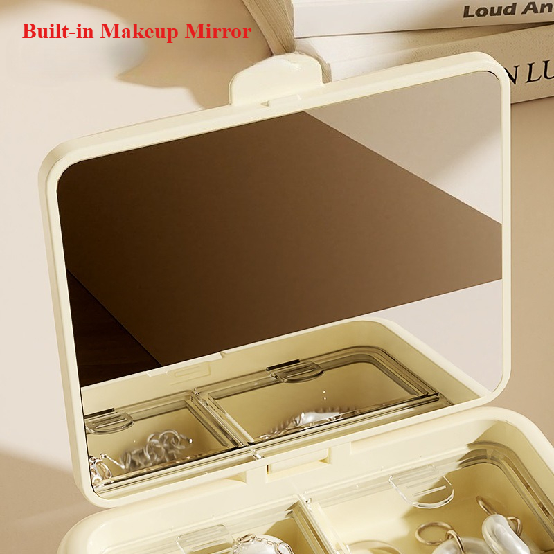منظم المجوهرات المحمول، صندوق  - مراجعة Accessories Travel Jewelry Box وسعره