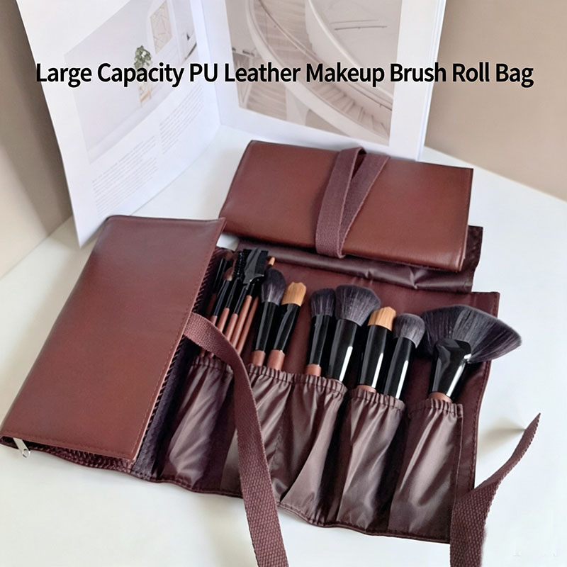 حقيبة فرش مكياج من الجلد الصنا - مراجعة Travel Accessories Toiletries وسعره