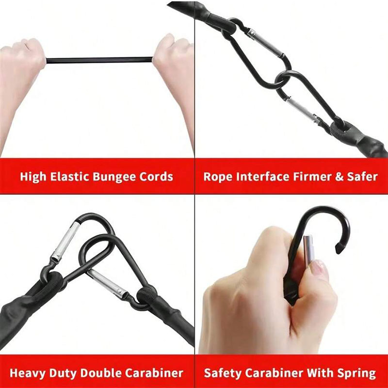 30-210 سنتيمتر تلسكوبي حبل مرن - مراجعة Travel Accessories Kit وسعره
