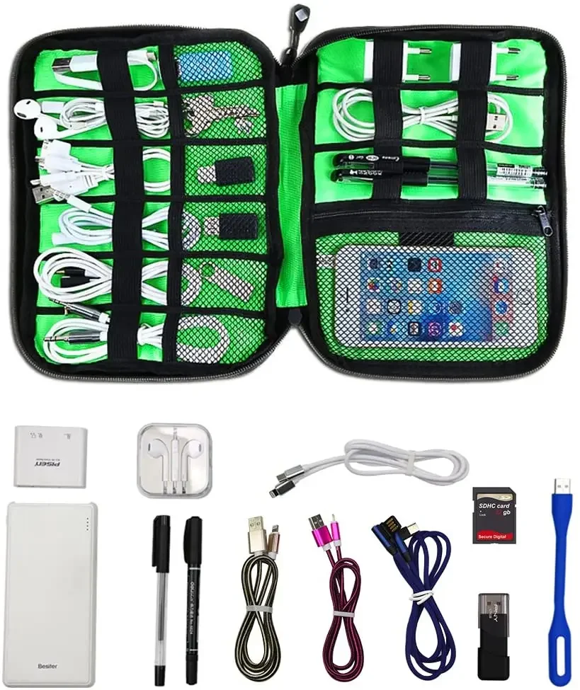 حقيبة تنظيم وتخزين الكابلات، ن - مراجعة Travel Accessories Kit وسعره
